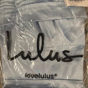 Lulu's Light Blue Asymmetrical Dress